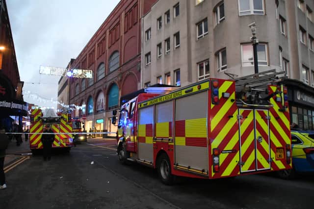 Emergency services at the scene on Thursday afternoon (December 28)