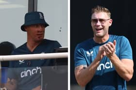 Left: Freddie Flintoff spotted in September. Right: Pictured in December in the Carribean.