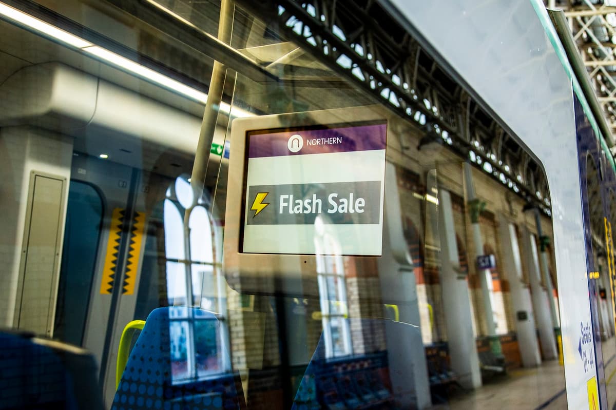 City destinations included in Northern Rail's flash sale and tickets are from just £1