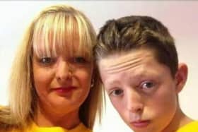The late Dylan Crossey with his mum Tracey