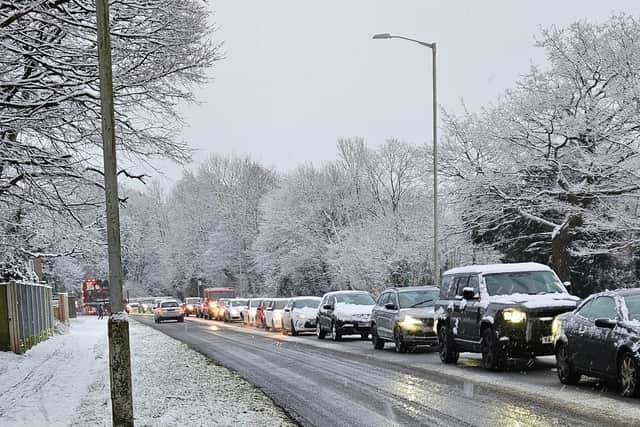 One local resident said the combination of roadworks, United Utilities repairs and snow had led to 'a total shutdown' of the Tanterton/Ingol area.