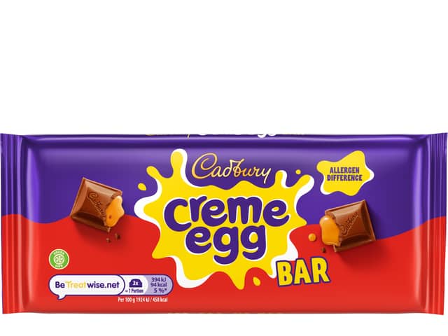 Cadbury's brand-new Creme Egg Bar.