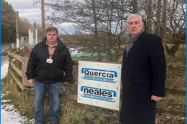 Chorley MP Lindsay Hoyle and Cllr Mark Clifford met to discuss concerns over recent operations at the Clayton Landfill site.
The pair are lobbying Lancashire County Council to impose a stop notice "as a matter of urgency".
