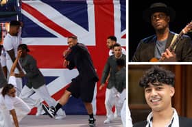 Left: Diversity. Top right: Eric Bibb. Bottom right: Karim Zeroual. (credit Getty)