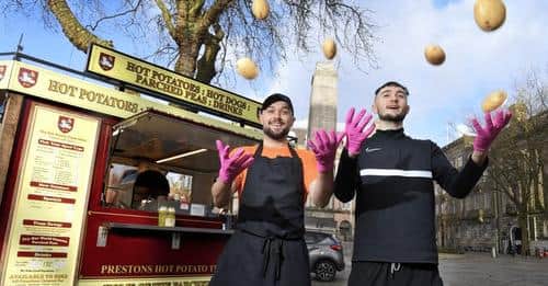 The Hot Potato Tram has been serving up hot potatoes and parched peas to customers in Preston since 1955