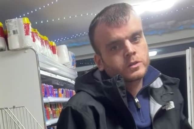 Officers want to speak to this man following a theft in Bamber Bridge (Credit: Lancashire Police)