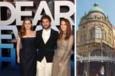 The musical Dear Evan Hansen (film cast show on the left) is coming to the Blackpool Grand Theatre (right) in 2025. Credit: Getty and submit