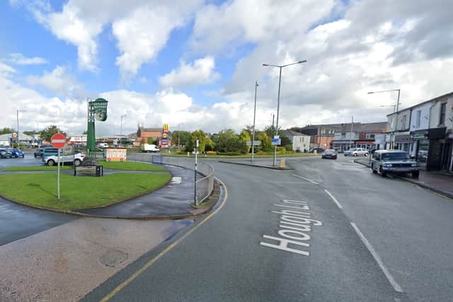 The youngster was riding his bike in Hough Lane on Saturday (January 27) when he was ambushed near the Churchill Way roundabout in Leyland town centre