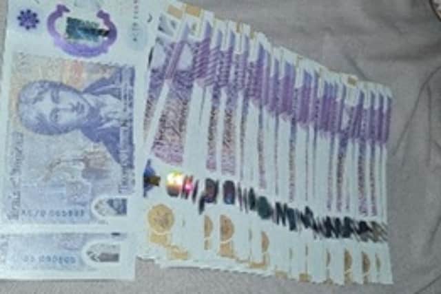 Cash recovered during the operation (Credit: Lancashire Police)