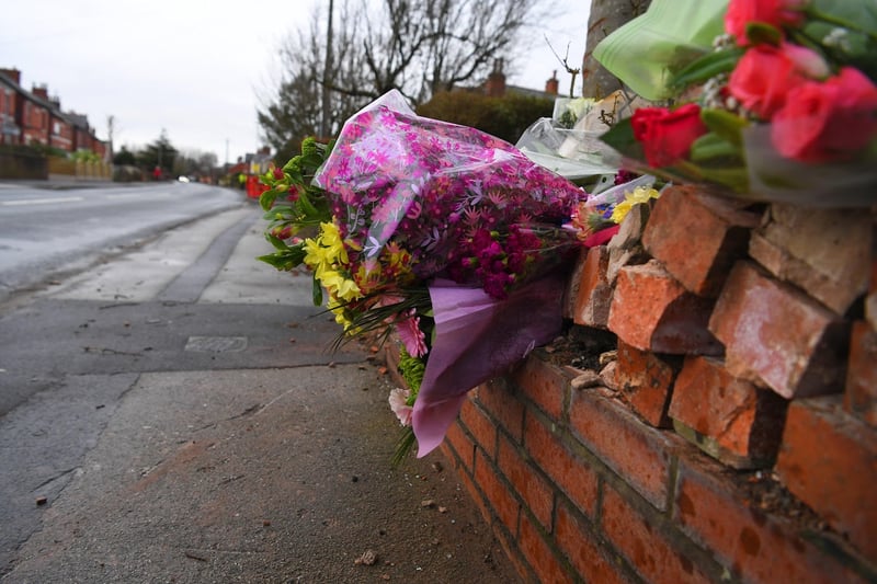 9 pictures as floral tributes left at scene of Tarleton crash which ...