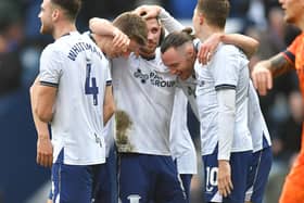 PNE players celebrate