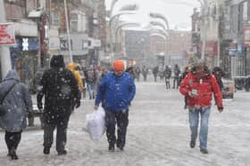 A band of rain, sleet and snow will push north on Thursday