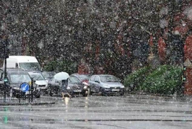 Snow, sleet and rain hit Lancashire on Thursday morning (February 8) 