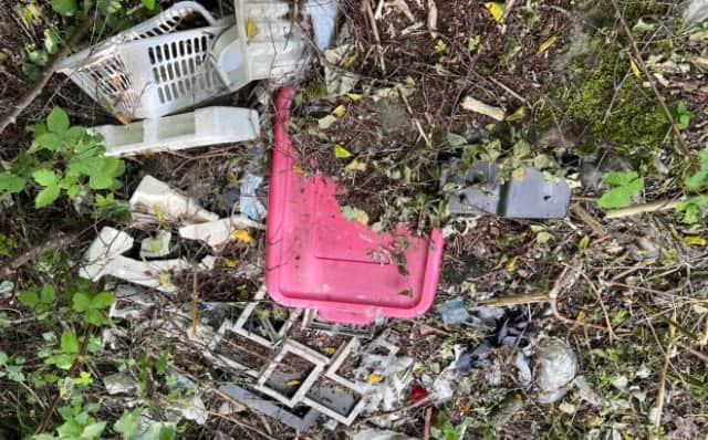 Fly-tipped household waste