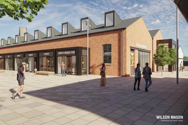 Artist impressions of what the new Leyland Market will look like once completed