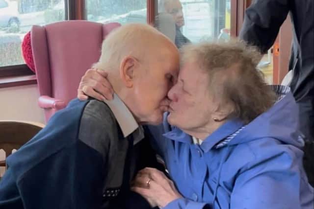 Care home manager Kathy Crossley said it was a "true love story" (Credit: Kathy Crossley / SWNS)