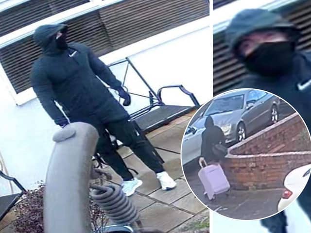Burglar caught on CCTV