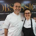 Michel Roux Jr with daughter Emily Roux at Obsession 24.