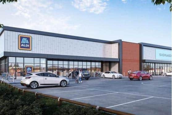 The new Aldi store at Preston Docks is expected to open on April 25. 