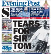 This was how we covered Sir Tom's death