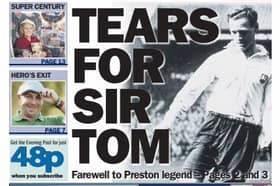 This was how we covered Sir Tom's death