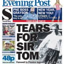 This was how we covered Sir Tom's death