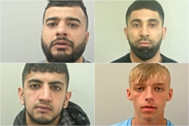 (TOP L-R) Kafeil Hussain, Adile Khalil (BOTTOM L-R) Ramzan Al-Hassan and Joshua Grant