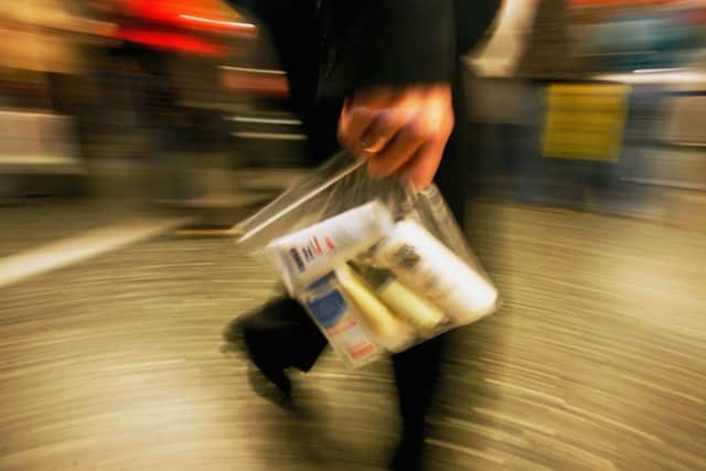 Holidaymakers could face lengthy delays when travelling to and from Europe this autumn as airports are set to reintroduce the 100ml liquid limit. (Photo: Getty Images)