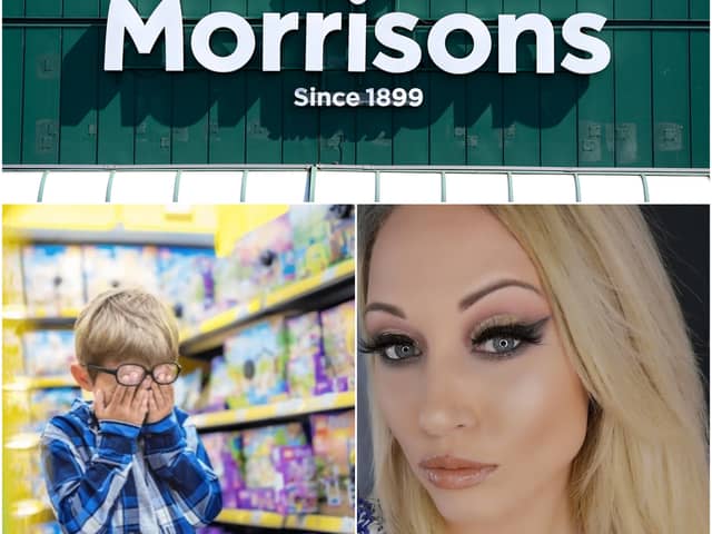 Sarah Halsall (right), a mum-of-five says she can no longer shop at her local Morrisons supermarket in Bamber Bridge because of the high-pitched sound emitted from a speaker to discourage troublesom youths