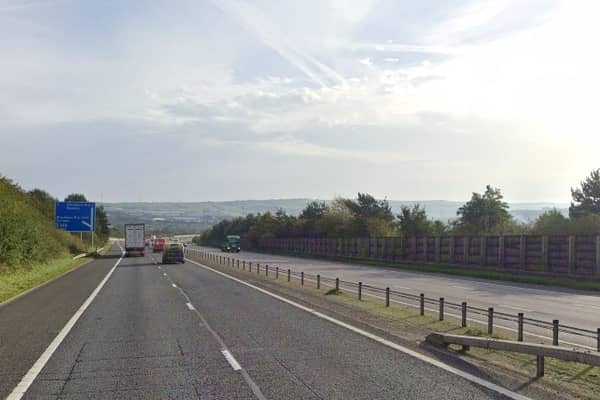 £9,000 in cash was found after police stopped a car on the M65 (Credit: Google)