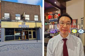 Left: Publi Oriental BBQ. Right: Manager Stephen Chan.