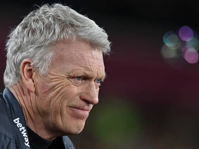 David Moyes has been in football management for more than 25-years. He has compared his time at Preston North End to West Ham where he is today. (Photo by GLYN KIRK/AFP via Getty Images)