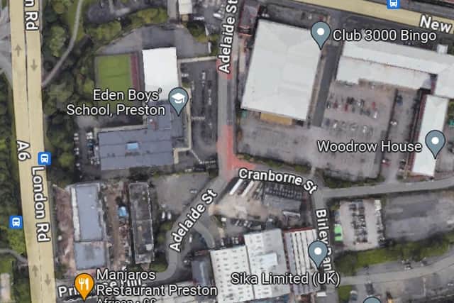 Cranborne Street, London Road and Adelaide Street in Preston have been closed since around 9am.