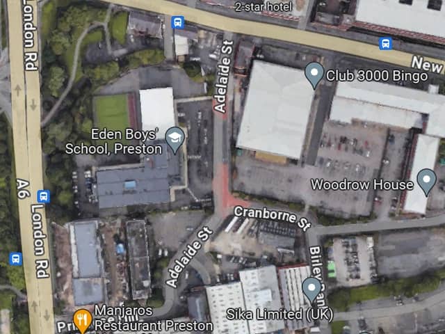 Cranborne Street, London Road and Adelaide Street in Preston have been closed since around 9am.