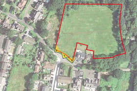 The development plot off Cocker Lane, Leyland.