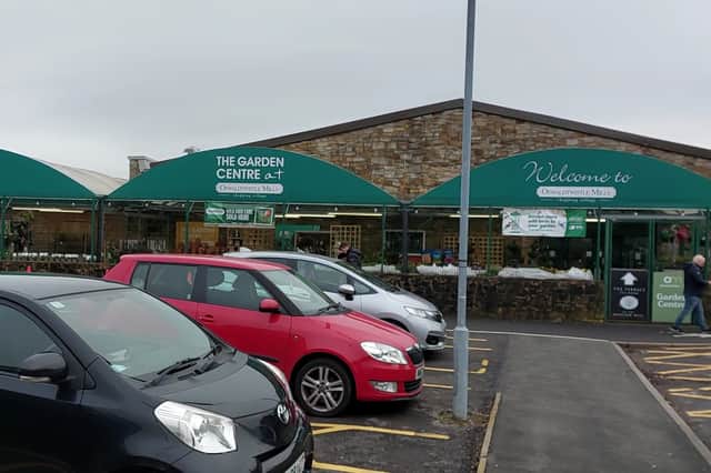 Oswaldtwistle Garden Centre which was busy with shoppers.