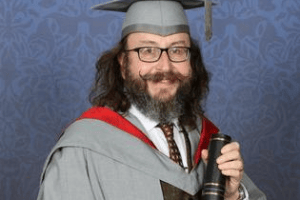 He studied at Preston Polytechnic in the mid-1970s and was awarded an Honorary Fellowship by UCLan more than 40 years after he graduated from the institution.
