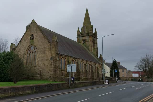 A view of the beautiful building of Holy Trinity Free Church.