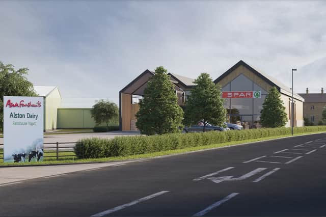 An artist's impression of how the new development would look at Alston Dairy.