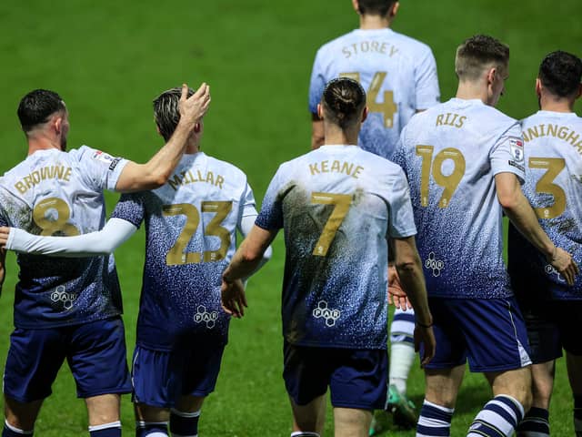Supporters have the opportunity to take Preston North End to the Champions League on Football Manager 2024. Here's the shape of the squad when you take charge of the Lilywhites. (Image: CameraSport - Alex Dodd)