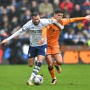 Alan Browne battles with Hull City's Ryan Giles