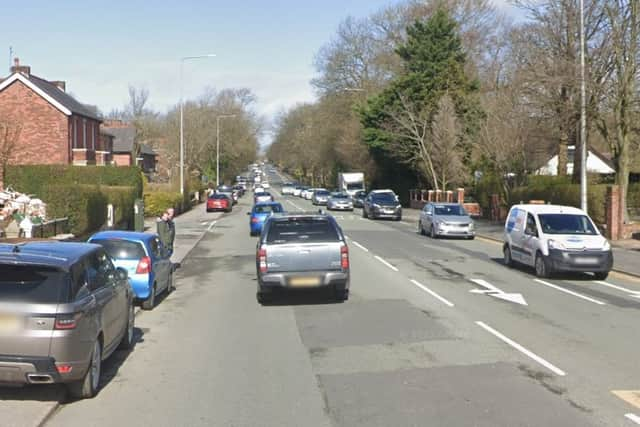 A collision closes Garstang Road in Fulwood (Credit: Google)