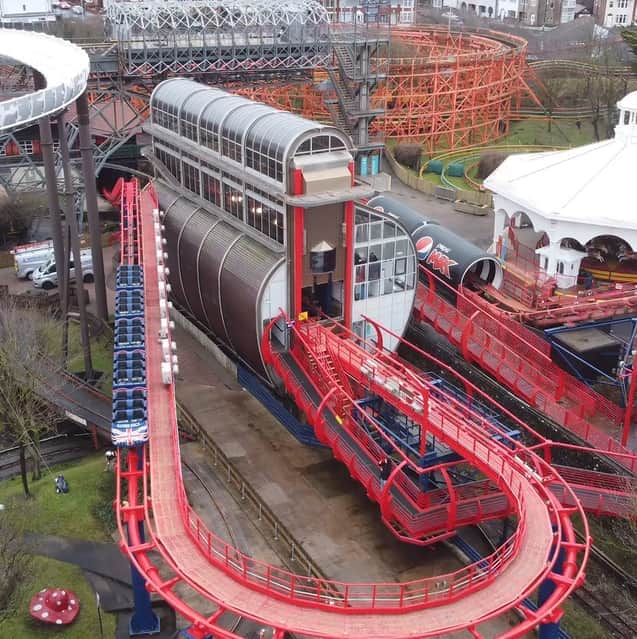 The UK's tallest rollercoaster was given special attention after being re-tracked and repainted ahead of the opening