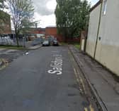 The victim had got off the train at the railway station and walked along Lyons Lane South and George Street before turning left on to Cunliffe Street and then on to Salisbury Street where she was approached from behind by a man who pushed her against a wall and assaulted her.