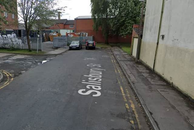 The assault took place yesterday (Monday) in Salisbury Street in Chorley.