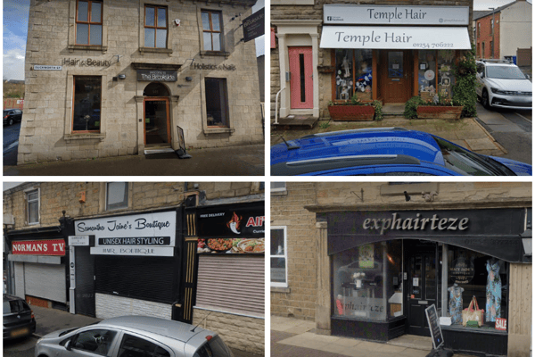 A collage of some of the best hairdressers across East Lancashire.