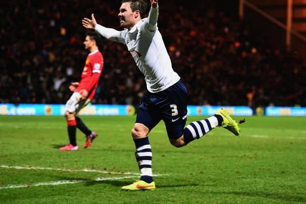 Scott Laird netted for Preston North End against Man United. He has now joined a club in the sixth tier of English football.(Image: Laurence Griffiths/Getty Images)