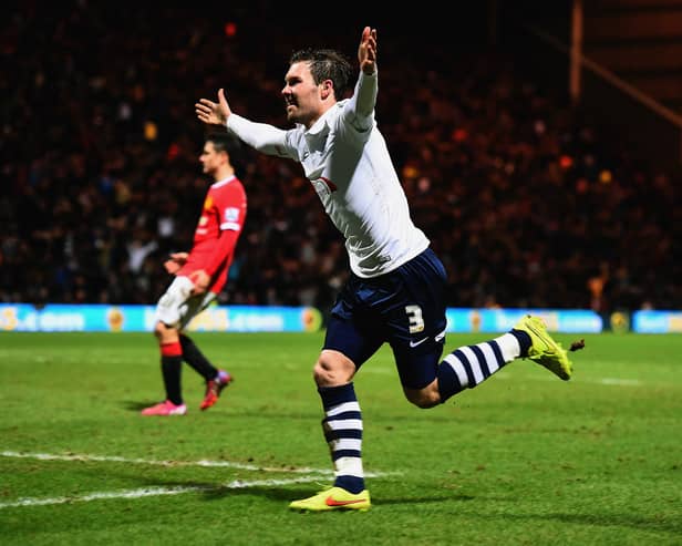 Scott Laird netted for Preston North End against Man United. He has now joined a club in the sixth tier of English football.(Image: Laurence Griffiths/Getty Images)