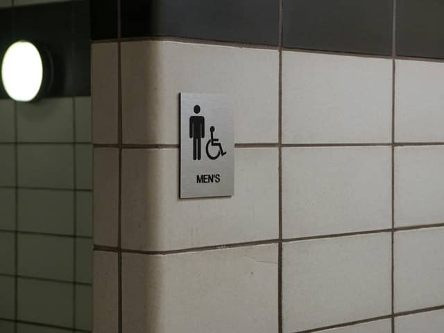Sanitary bins are being added to the men's toilets in all LCC-owned buildings (Credit: Grant Hughes)