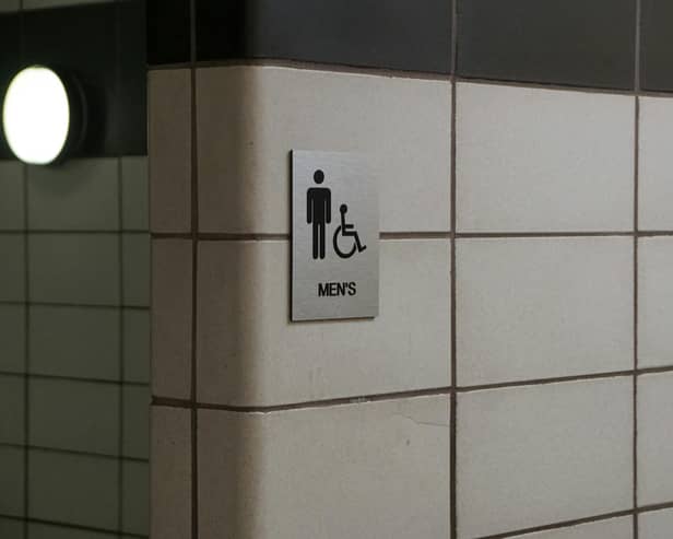 Sanitary bins have been added to the men's toilets at two town centre locations in Chorley (Credit: Grant Hughes)